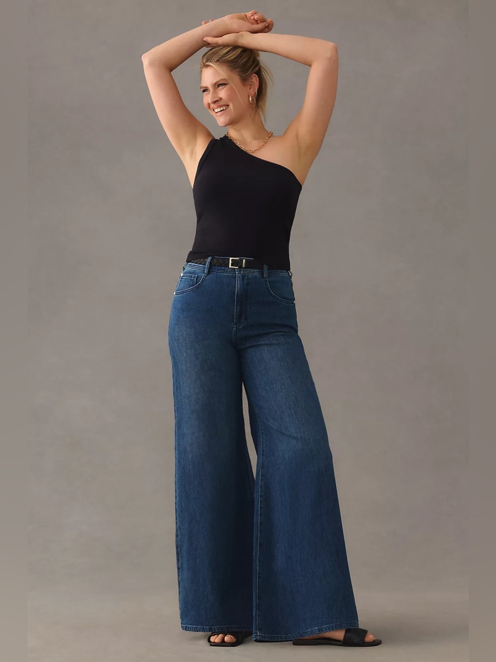 Anthropologie Pilcro High-Rise Wide-Leg Trouser Jeans